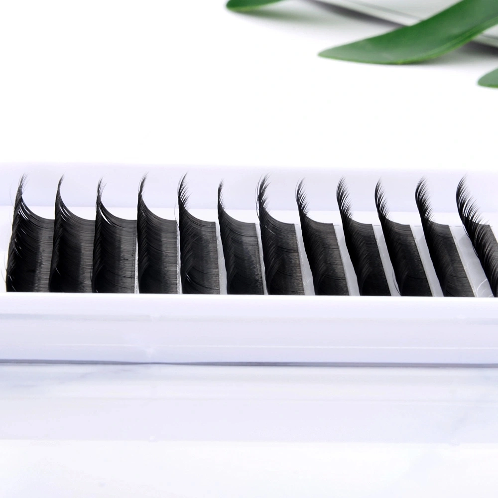 Faux Mink Eyelash Extensions Vendor 0.07mm Thickness C Curl Mixed Trays Silk Individual Lashes Extensions