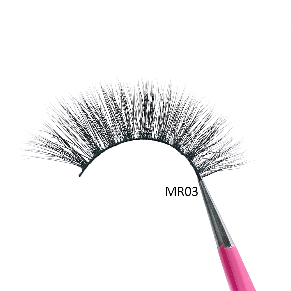 5D Real Mink Fur Faux Eyelash with Private Label Package About 18mm