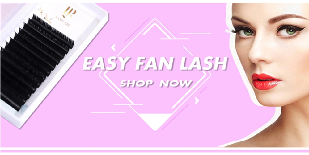 Hot Sale Private Label Shape Lash Individual Natural Long Lash Flat Silk Eyelash Extensions