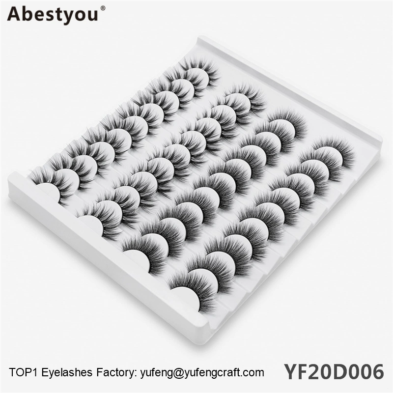 Abestyou Wholesale 100% Real Mink 25mm 5D Eyelash Individual Mink Eyelashes