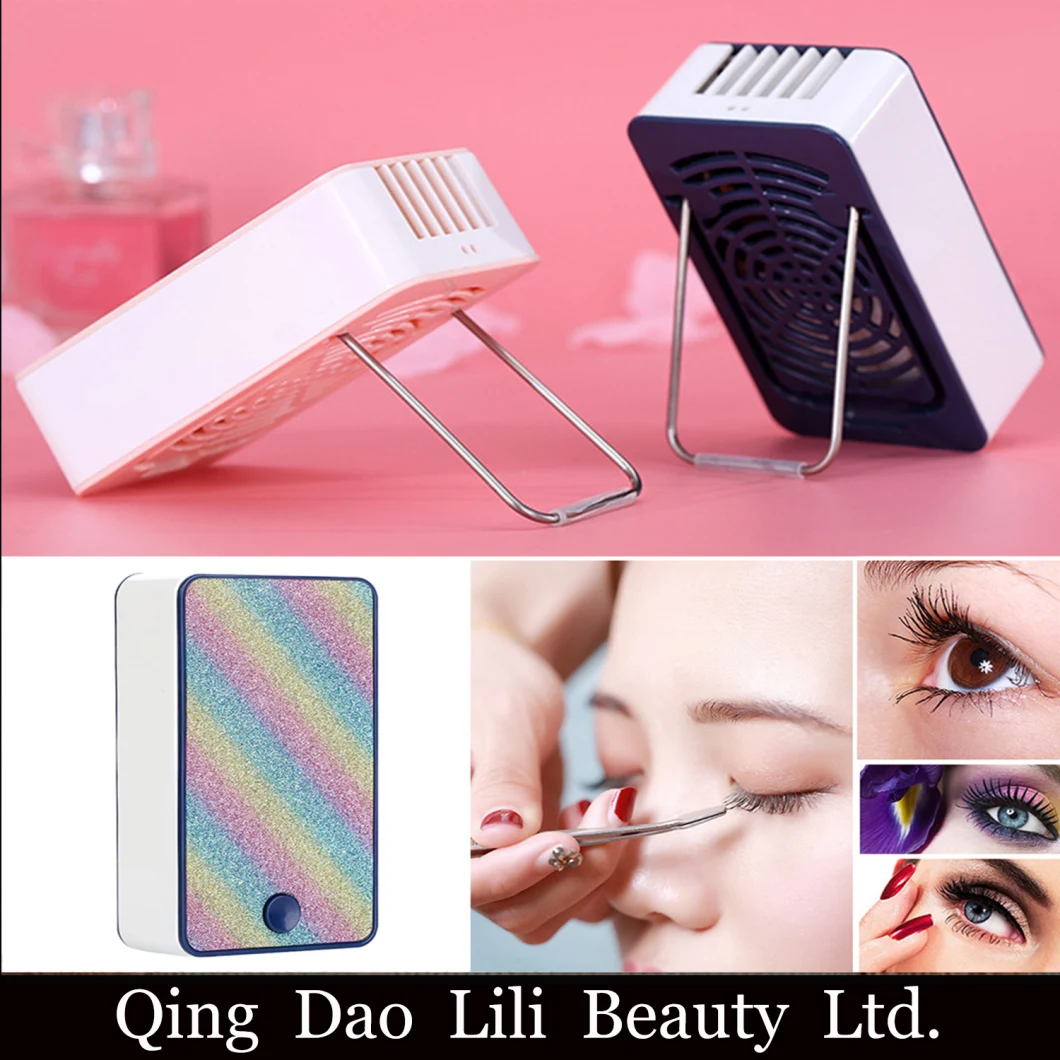 USB Charging Makeup Eyelash Fan Extension Cooling Air Conditioning Blower Grafted Glue Low Noise Tool Mini High Speed Portable