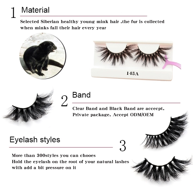 Customized Eyelashes 3D Mink Lashes False Eyelashes 3D Synthetic Natural Wispy False Eyelashes