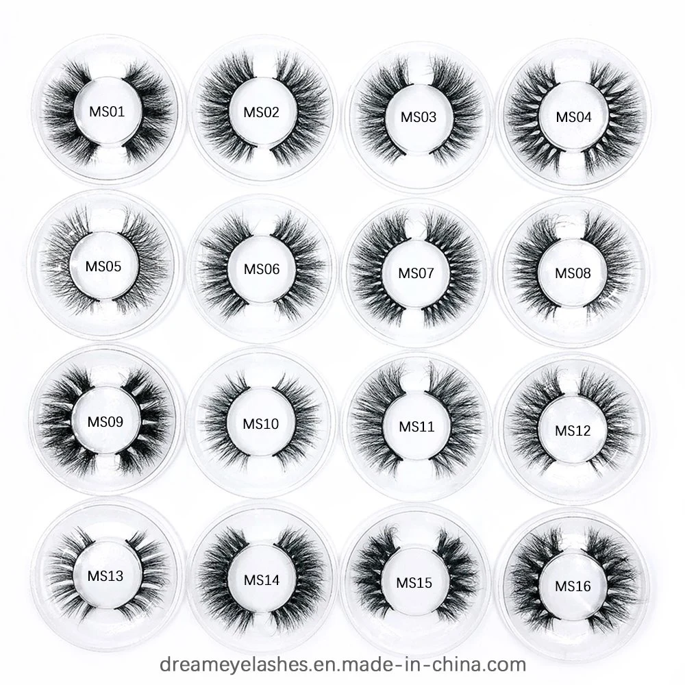 5D Real Mink Fur Faux Eyelash with Private Label Package About 18mm