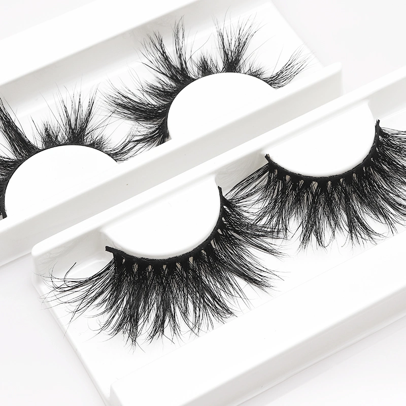 25 mm 3D Mink Eyelash Vendor with Eyelash Extension Tools Custom Eyelash Box