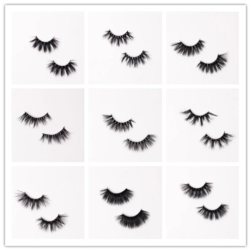 False Eyelashes 3D Silk 25mm Lashes Cruelty Private Label 3D Mink Eyelashes False Eye Lashes