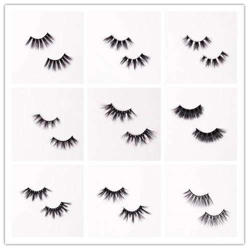 False Eyelashes 3D Silk 25mm Lashes Cruelty Private Label 3D Mink Eyelashes False Eye Lashes