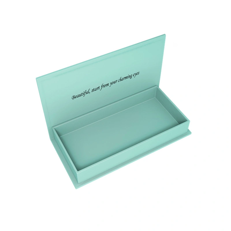 Wholesale Paper Package Logo Printing Small Square False Eyelash Box Packaging Custom