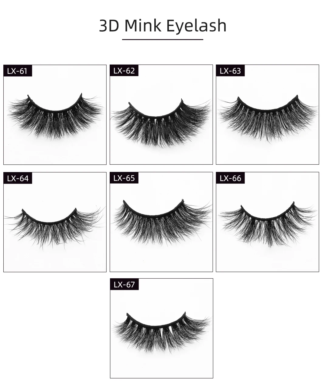 Individual Russian Volume Eyelashes C Cc D Natural False Eyelashes Mink Classic Eyelash