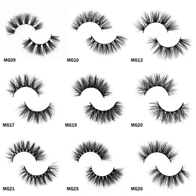 2020 New Extra Long Lashes Wholesale 3D 5D Eyelash Mink Single Fluffy Mink Eyelash Vendor