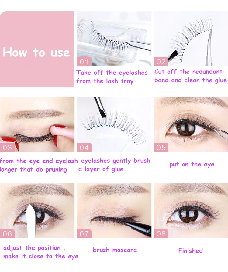 OEM Service Cruelty Free 100% Handmade Real Mink Lashes Private Label Eyelashes 3D Real Mink Eyelash