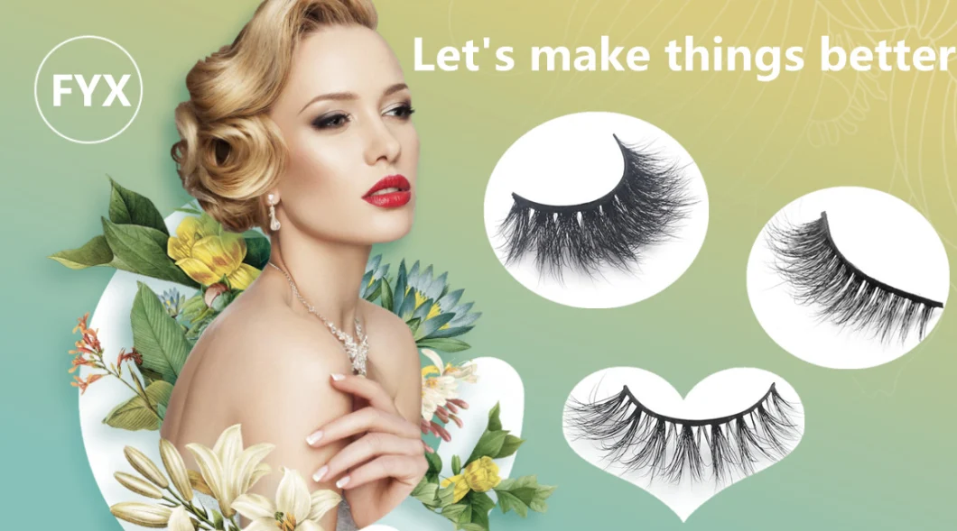 False Eyelashes 3D Silk 25mm Lashes Cruelty Private Label 3D Mink Eyelashes False Eye Lashes