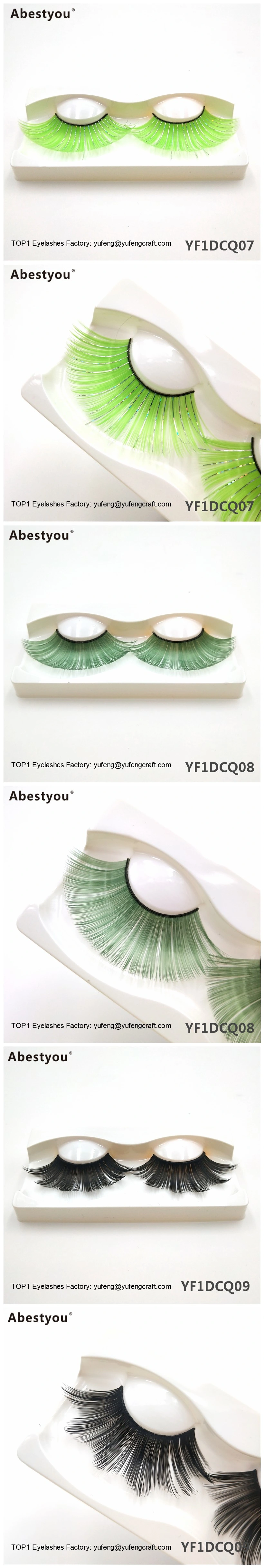 Abestyou New Wholesalehand Made 3D Colorful Eyelashes