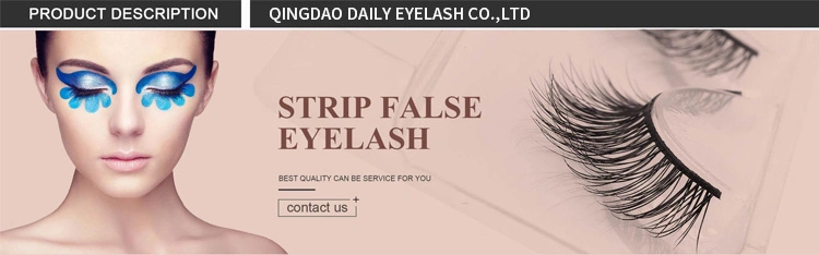Natural Wispy False Eyelashes 3D Mink Lashes Custom Eyelash Packaging