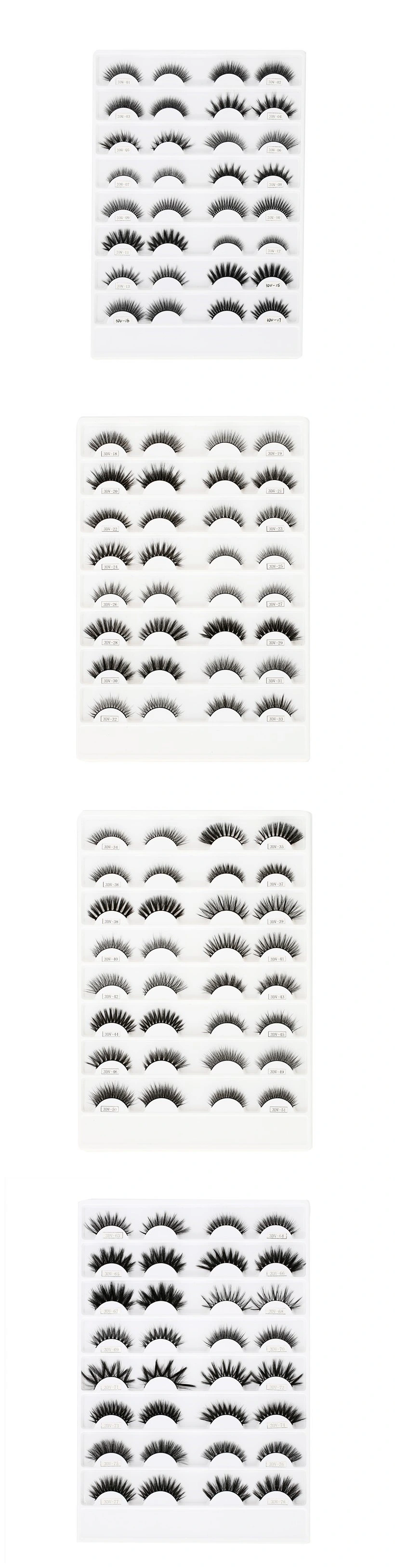 Wholesale Customized Magnetic Eyeliner Eyelash Silk Eyelash Extension Magnetic Glue Eyelash Faux Mink Fur Eyelash