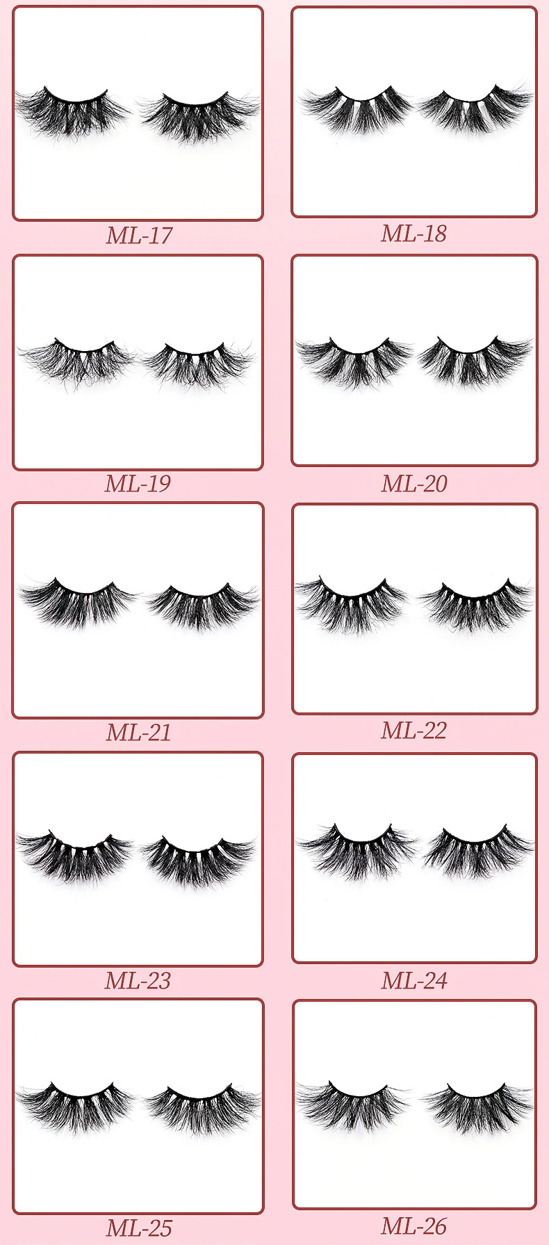 High Quality, Cruelty Free 3D Mink Lashes Custom Logo Eyelash Case Private Label Eyelash with Packaging