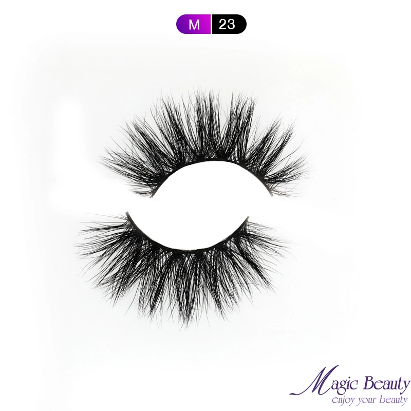 Promotion Free Samples Strip Eyelashes Vendor M23 M24 3D Mink Lashes Makeup Eyelash for Cosmetics Lover
