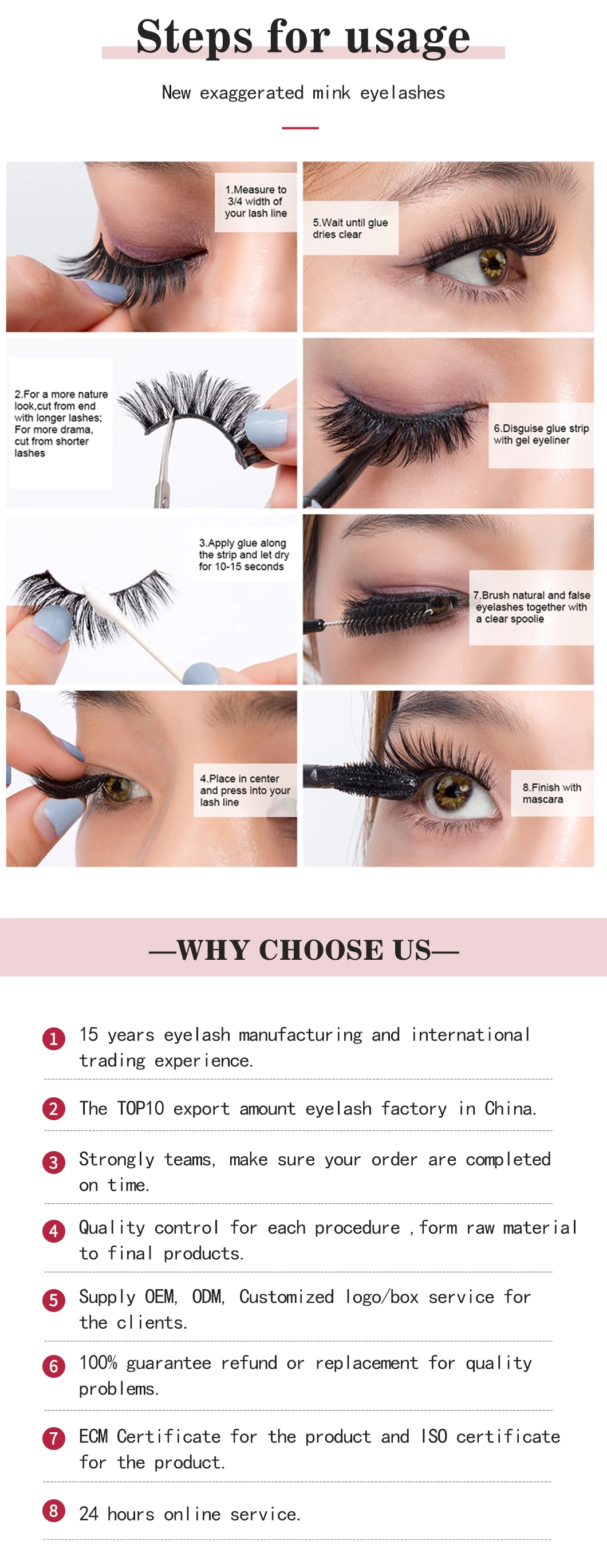 3D Faux Mink Eyelashes Extension Wholesale Free Sample Silk False Eyelashes Vendor