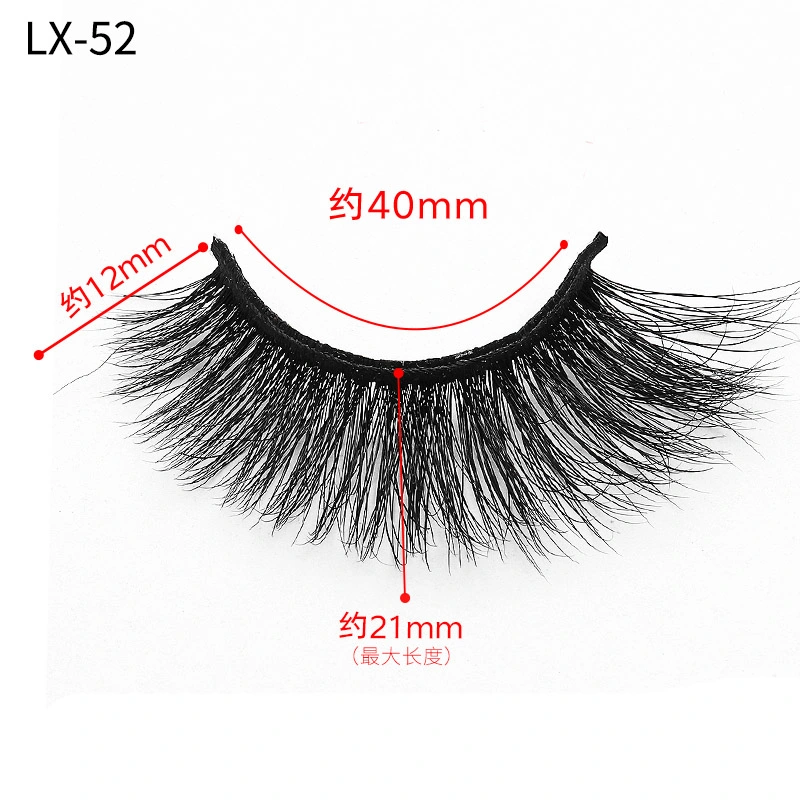 3D Mink Eyelashes Mink False Eyelashes Handmade Mink Hair Collection 3D Lashes with Glitter Packaging