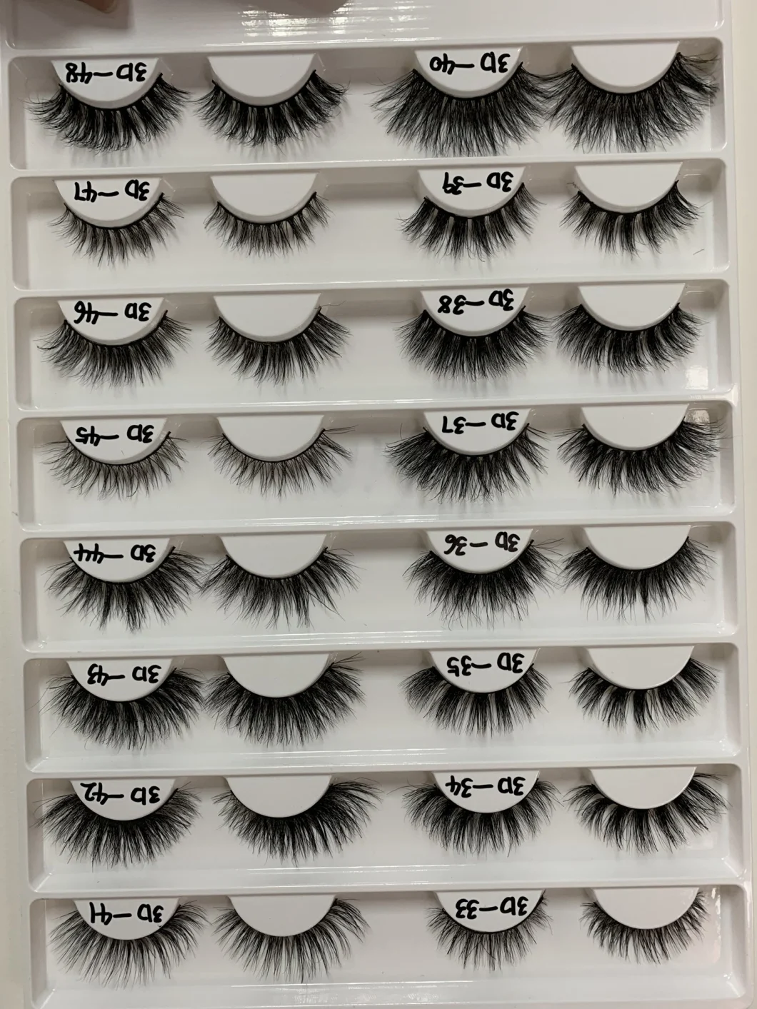 Wholesale Private Label Eyelashes 3D False Eyelashes Vendor with Private Box Custom Packaging