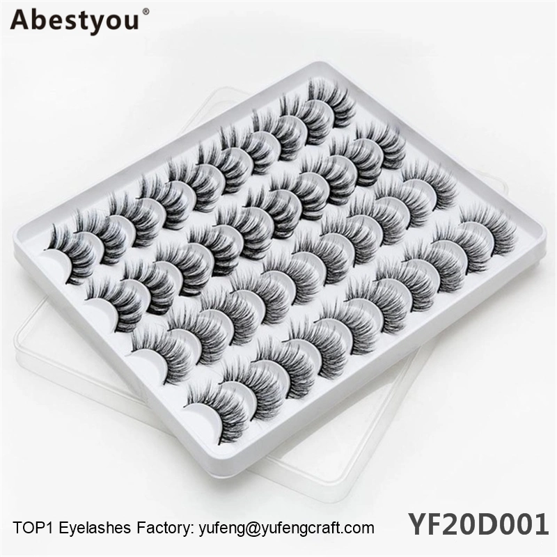 Abestyou Wholesale 100% Real Mink 25mm 5D Eyelash Individual Mink Eyelashes