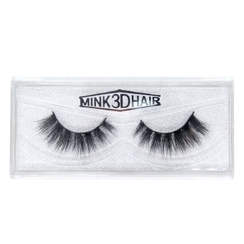 Individual Russian Volume Clear Band 25mm 3D Faux Fluffy Mink Eyelashes with Customize Box