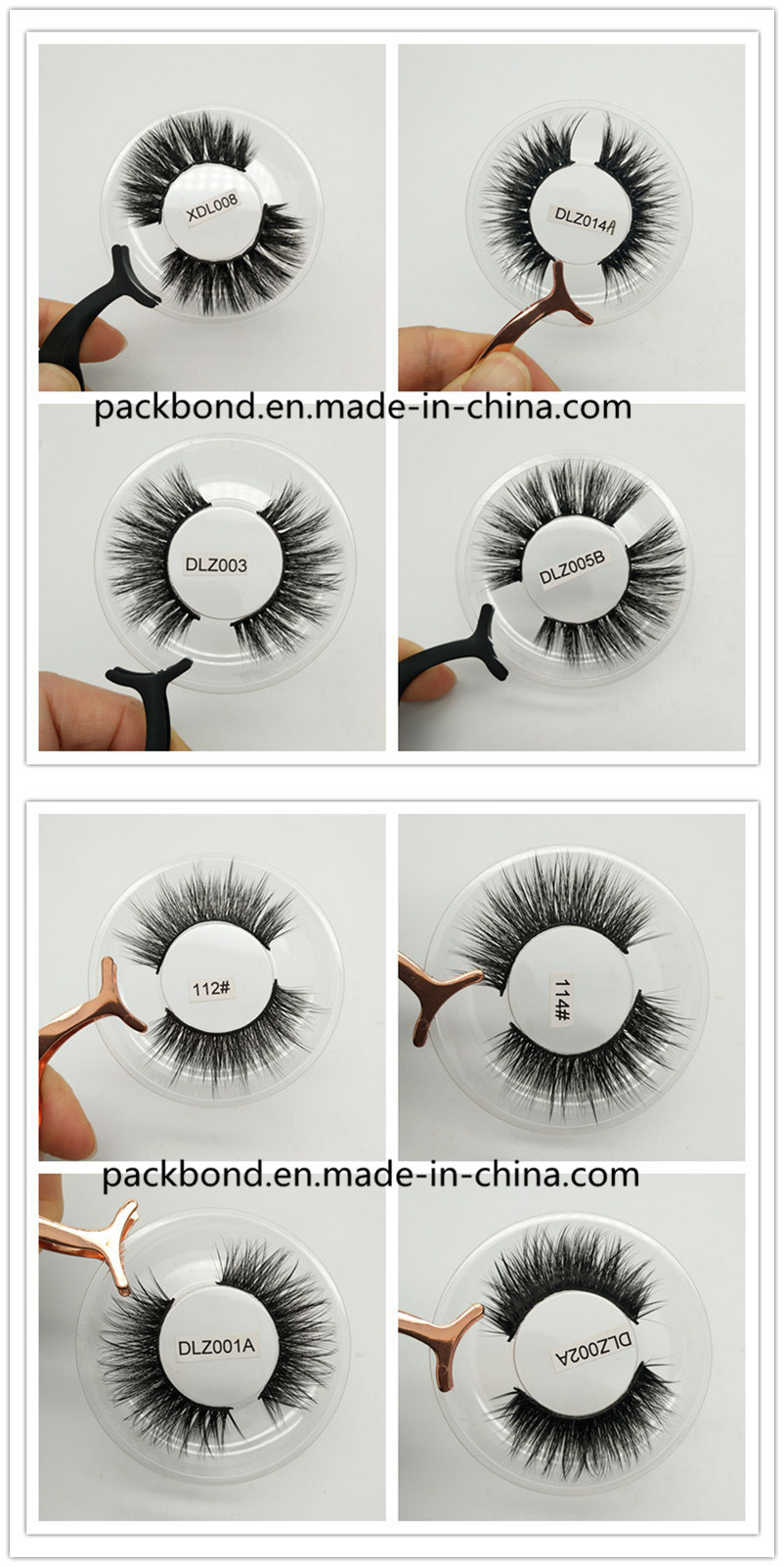 Wholesale Synthetic Lashes Charming Fake Eyelashes 3D Silk Eyelashes