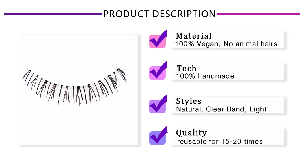 High Quality Lower Lashes Faux Mink Lashes Strip Down Lashes with Private Label