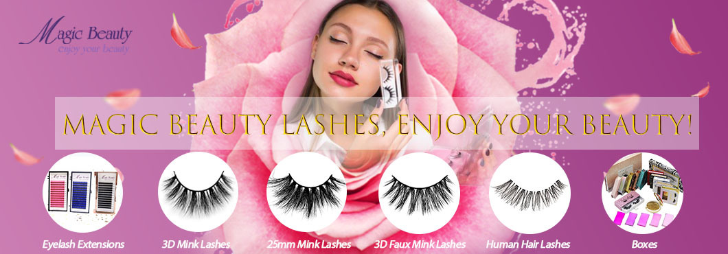 3D Mink Strip Eyelashes 5D Faux Mink Lashes 25mm Eyelash