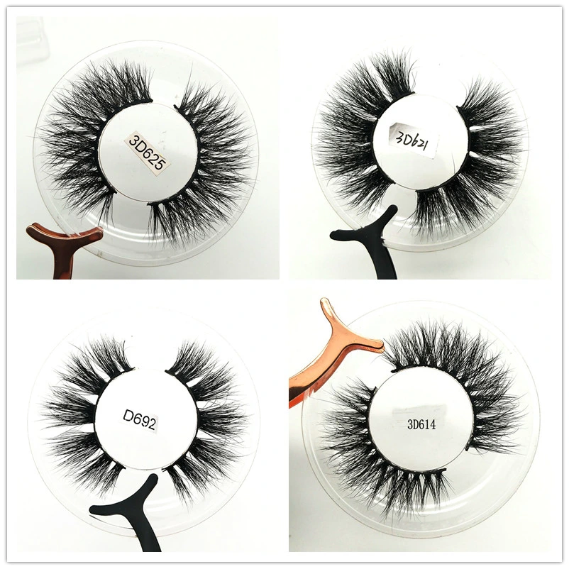 Premium 3D Mink Lashes 100%Real Mink False Eye Lashes Mink Eyelash Diamond Boxes Packaging