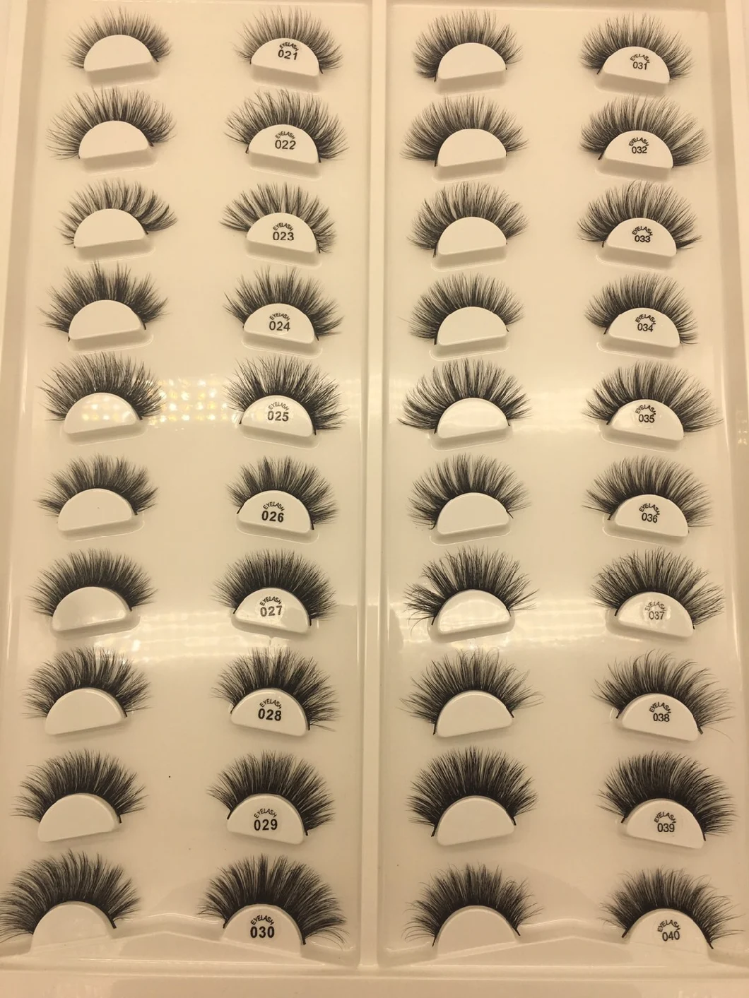 Wholesale Cruelty Free 25mm Faux Mink Full Strip Synthetic Hair Eyelashes Lashes False Eye Lashes