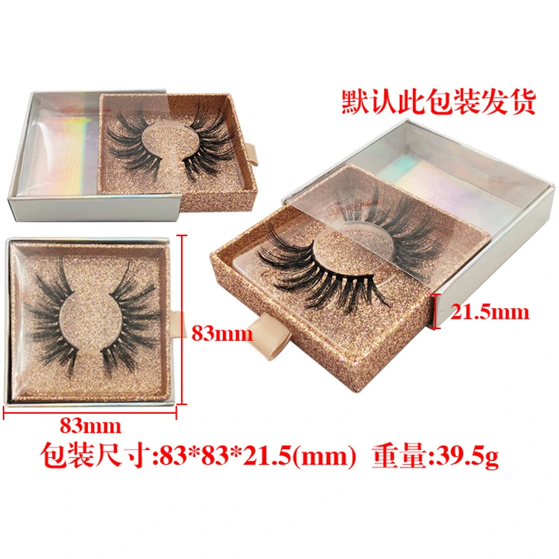High Quality 3D Mink Eyelashes with Mink Eyelashes Box