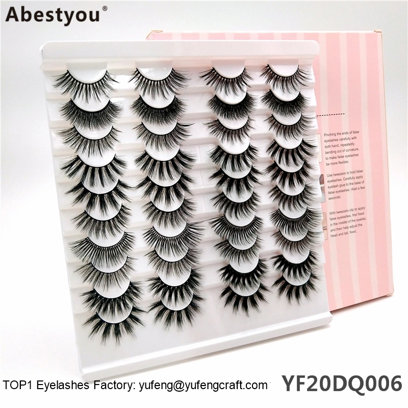 Abestyou 25mm Lashes Mink Eyelashes Cruelty-Free Full Volume 3D Mink Strip Lashes Dramatic False Eyelashes