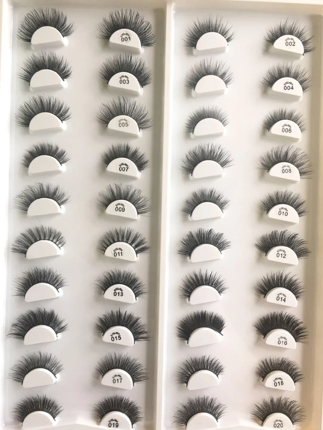 Wholesale Cruelty Free 25mm Faux Mink Full Strip Synthetic Hair Eyelashes Lashes False Eye Lashes