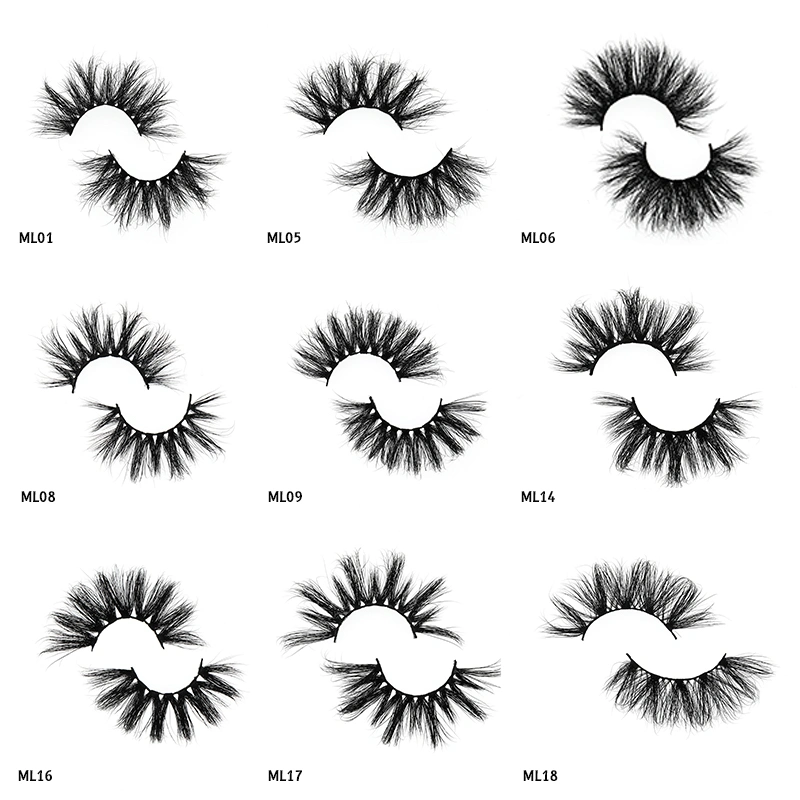 Mink Lashes Fluffy and Wispy 3D 5D Faux Fur Lashes
