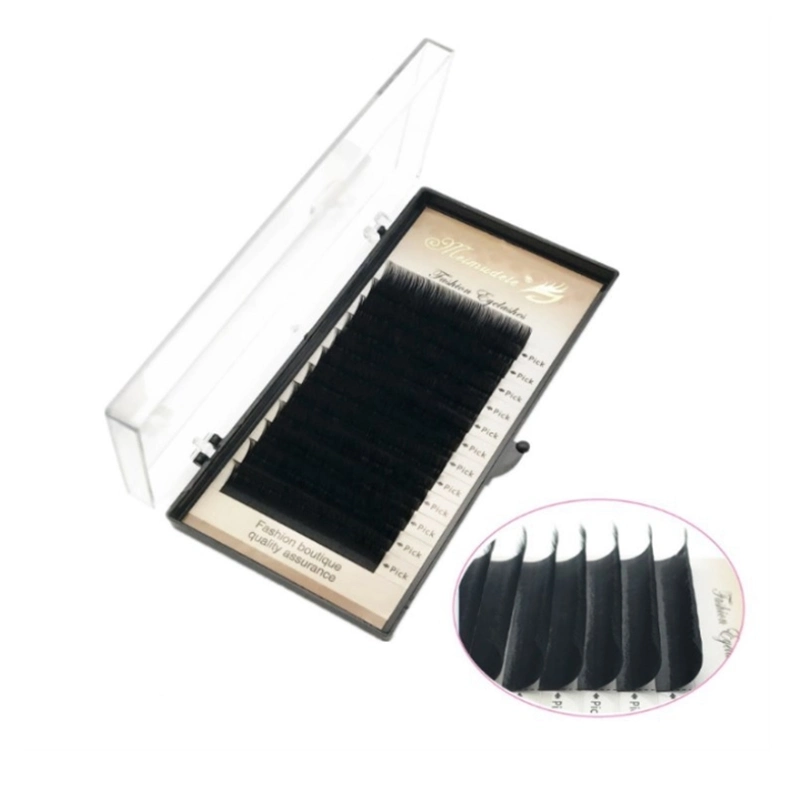 Hot Selling Black Silk Easy Fanning Eyelash Private Label Lash Extension with Own Brand Logo