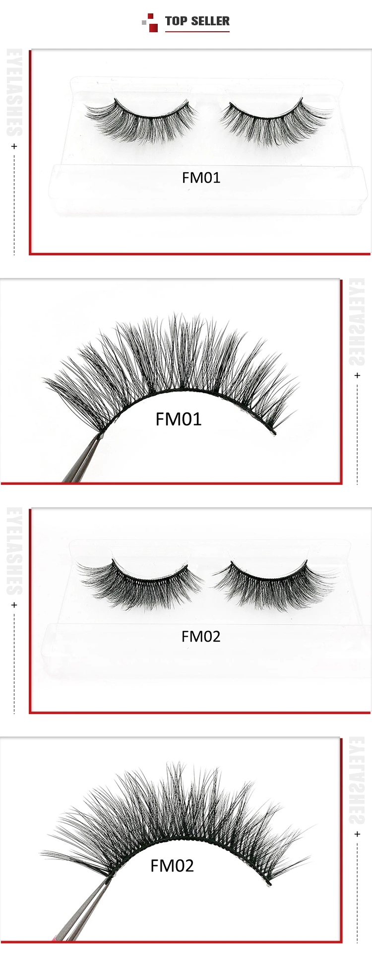 Faux Mink Eyelashes Private Label Eyelash Packaging Box Vendors Mega Volume Eyelash