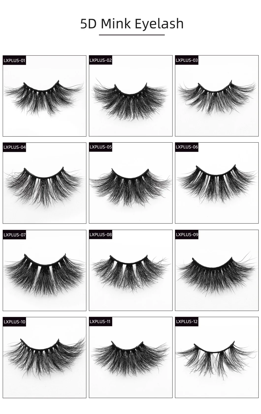 High Quality Own Brand Private Label 100% Real Mink Lashes 28mm Mink Eyelashes