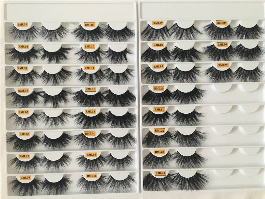 Wholesale Popular 25mm Eyelashes Multi Layered Real Mink Eyelashes