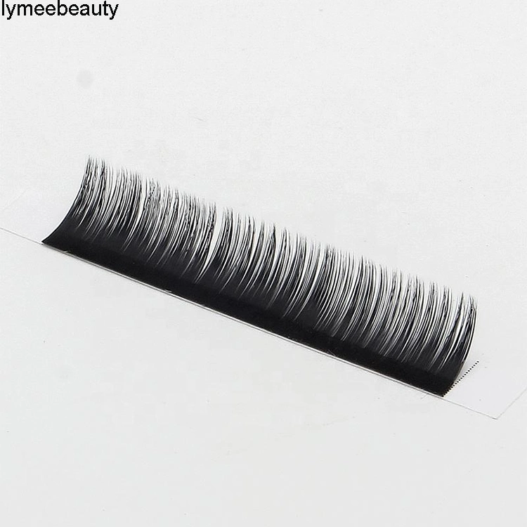 New Soft OEM Private Label Faux Mink Lashes Synthetic Hair Individual Eyelash Extension Easy Fan Lash