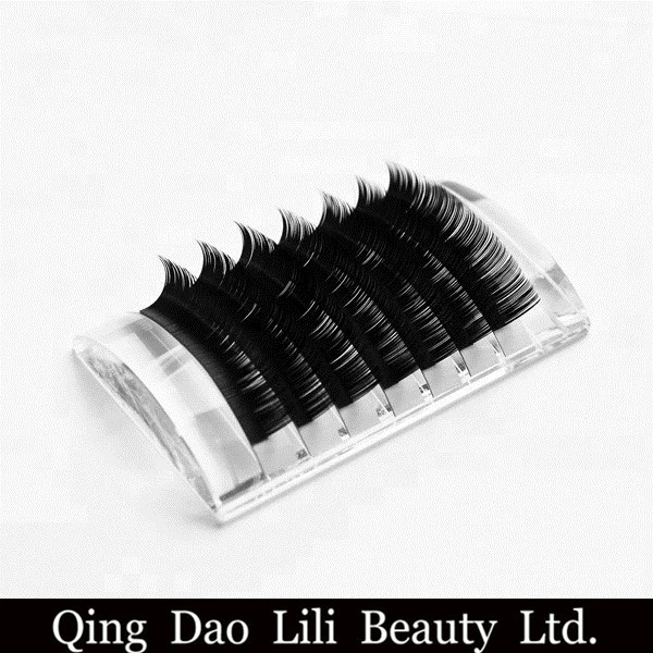 China Factory Faux Mink Eyelash Extensions Mixed Trays Silk Individual Lash Extensions for Professional Salon Use