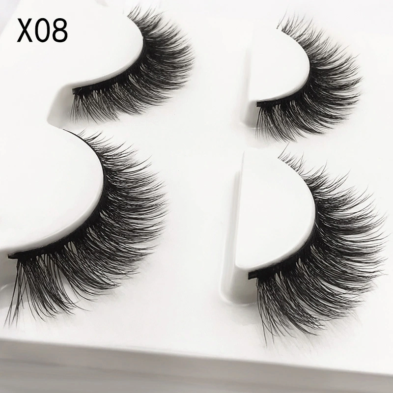 Wholesale 3D Mink Eyelashes Private Label Cruelty Free Vegan Lashes Clear Band Mink False Eyelashes Vendor