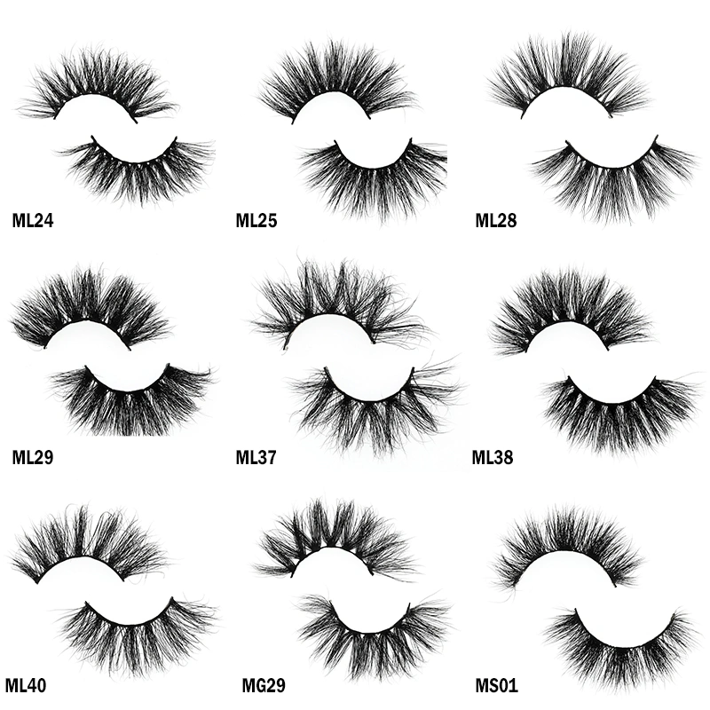 Mink Lashes Fluffy and Wispy 3D 5D Faux Fur Lashes