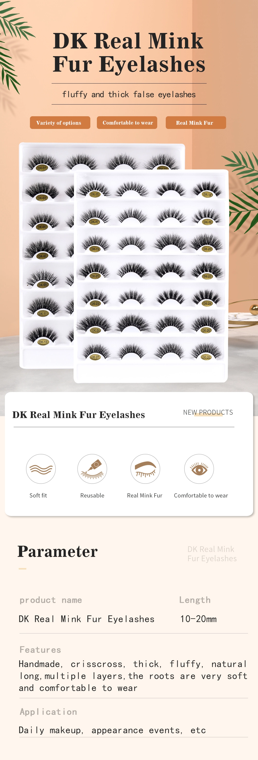 Wholesale 3D Mink Lashes Extension Real Mink Eyelash Vendor Cruelty Free Vegan Eyelashes