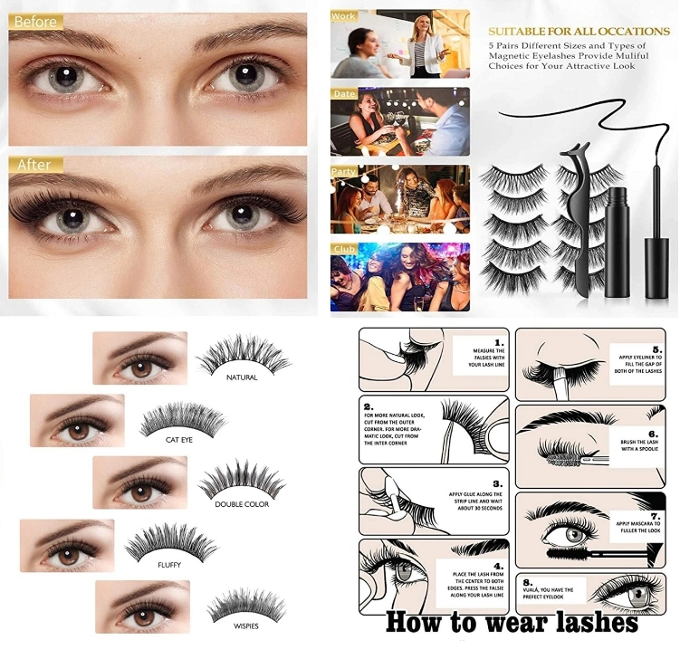 25mm 3D Mink Effect False Eyelash 3D Mink Eyelashes with Custom Packaging