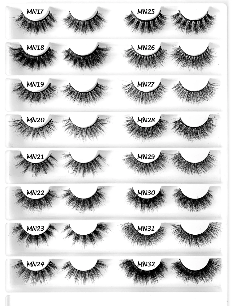 Wispy Fashion Natural Long Faux Mink Lashes with Private Labeling