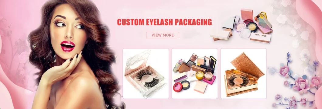 High Quality 3D Mink Eyelashes with Mink Eyelashes Box