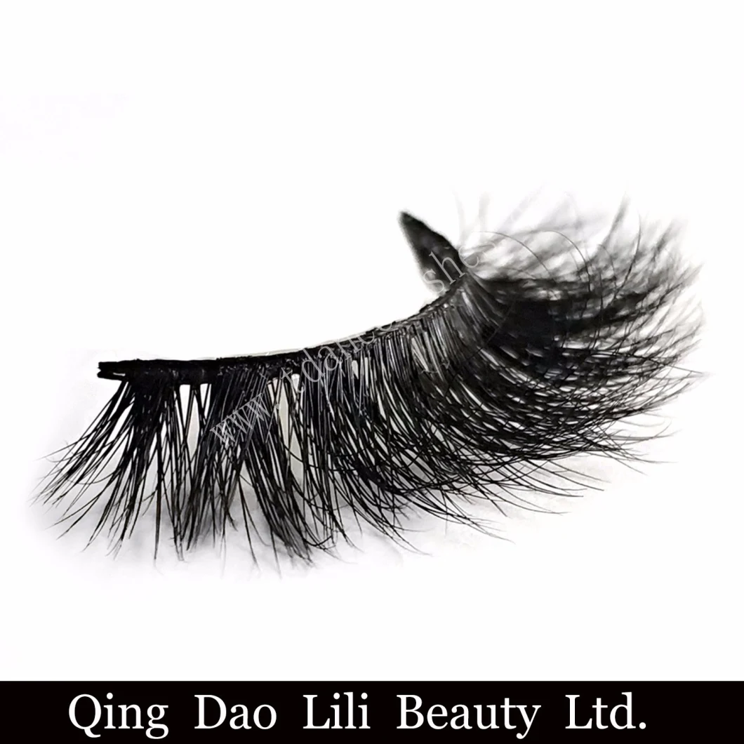 Wholesale Private Label Eye Lashes 25mm 3D Mink Eyelashes Band Mink Lashes Vendor