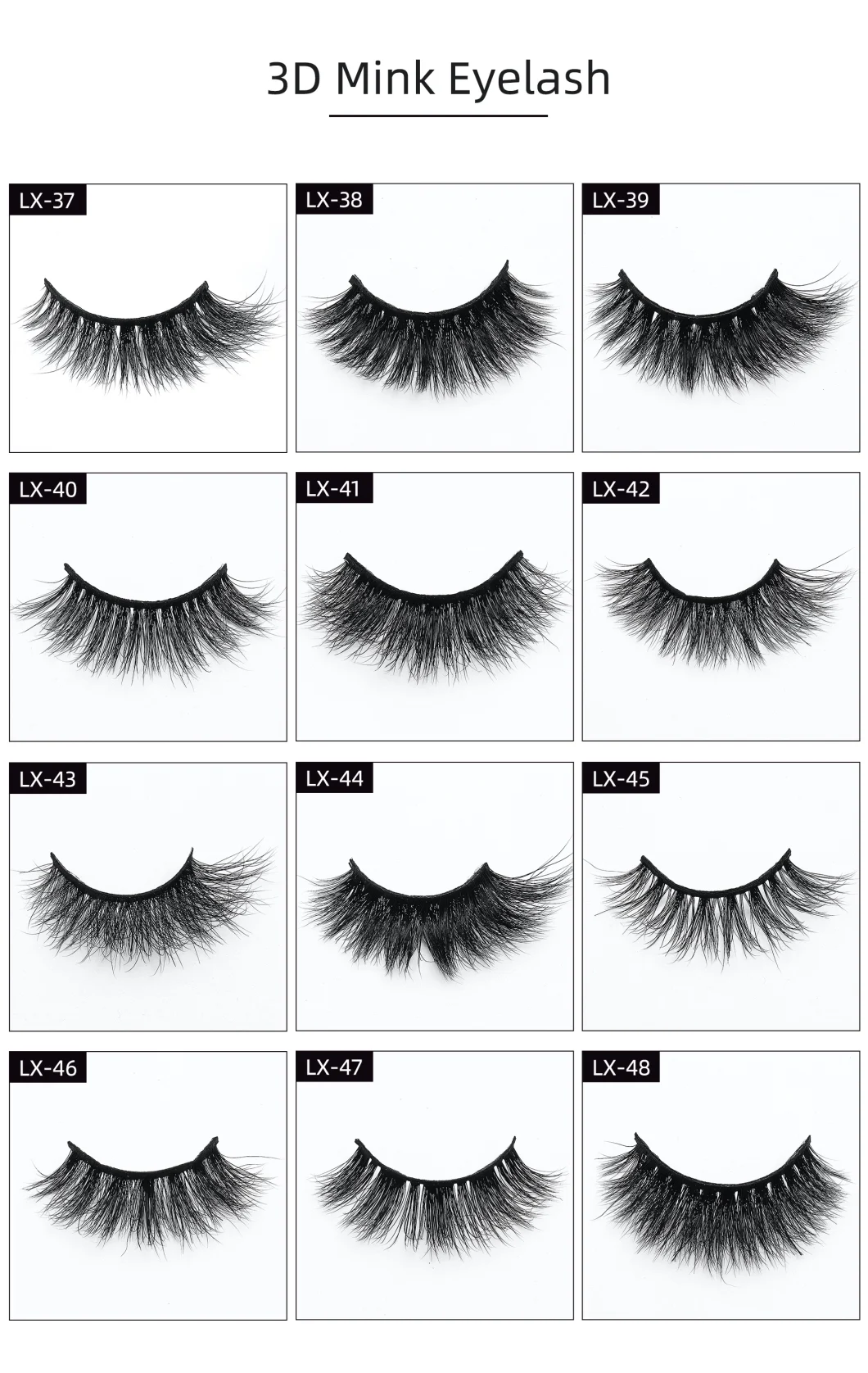 Individual Russian Volume Eyelashes C Cc D Natural False Eyelashes Mink Classic Eyelash