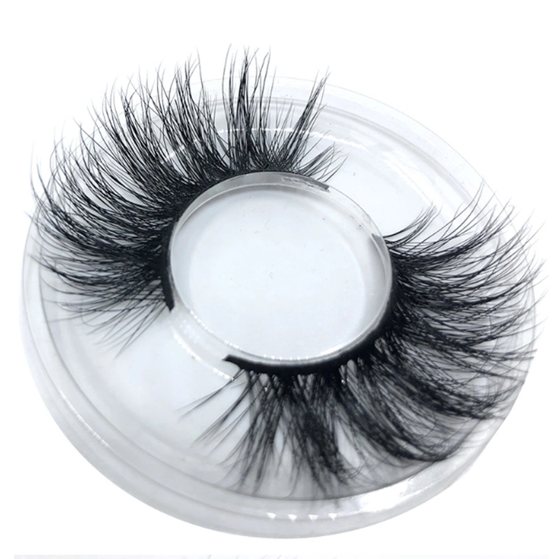 Wholesale Natural 5D Eyelash 25mm Mink Eyelashes 100% Handmade Curly Long Eyelash for Makeup