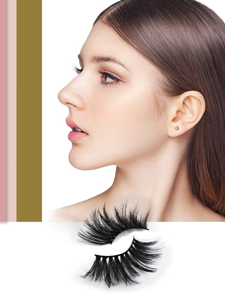 Hot Sale Shaped Eyelash Extensions Weaving Effect Synthetic Mink False Eyelashes